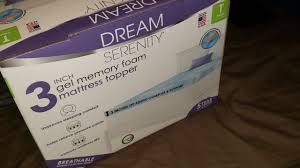 Review Of Dream Serenity 3 Inch Gel Memory Foam Mattress Topper In A Semi Truck Youtube