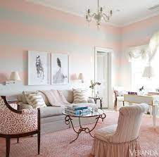 Soothing Seaside Retreat Living Room Carpet Gray Striped Walls Striped Walls