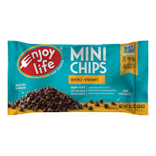 In addition to the traditional chocolate flavor, there's vanilla and fudge to go on top of all that deliciousness. Enjoy Life Semi Sweet Mini Chips Enjoy Life Foods
