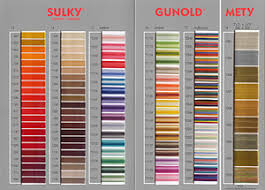 11 Detailed Gutermann Dekor Thread Color Chart