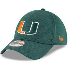 Men S New Era Green Miami Hurricanes Basic 39thirty Flex Hat Miami Hurricanes Hats Miami Hurricanes Hat