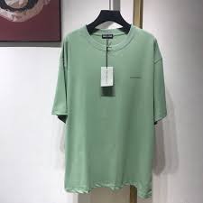 Regular fit, logo printed at back. Balenciaga T Shirt Green Cheap Online