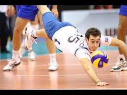 An exchange of strokes in a court game, such. Las Mejores Salvadas De Voley Basketball Court Court Sports