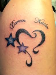 Heart and stars tattoos for girls 25 tattoo designs for girls which. Pin By Andrea Garlock On Daughter Ideas Heart Tattoos With Names Name Tattoos For Moms Tattoos For Kids