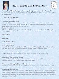 It is an endless and unfathomable gift that flows most profusely on the sunday after easter. How To Pray The Divine Mercy Chaplet Mary Queen Of Peace Parish