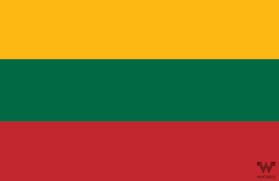 Die flagge litauens besteht aus einer trikolore horizontaler streifen in gelb, grün und rot. Flagge Litauen Aufkleber 8 5 X 5 5 Cm Whatabus Shop Whatabus