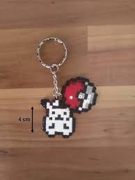 Rocknlovemade Perlerpokemon Porte Cles Pikachu Version Game Boy Perles A Repasser Perler Beads Pixel Art 3 Pixel Art Perle Perles A Repasser