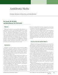 Pdf Antifibrotic Herbs Indications Mechanisms Of Action