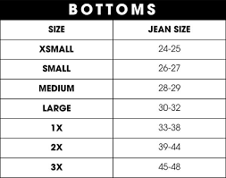 size charts