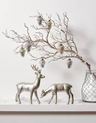 Martha Stewart Living Reindeer Family Set Of 2 Deer Figurines Christmas Figurines Holiday Dec Christmas Decor Diy Christmas Figurines Christmas Deco