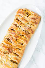 Peach Streusel Braid The Hurried Hostess Recipe Peach Puff Pastry Easy Puff Pastry Puff Pastry Recipes