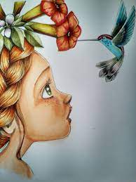 You can decorate your drawing. Pin By Colors On Colored Drawings Colorful Drawings Art Drawings Colorful Art
