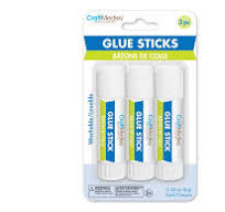 Amazon.com: Craft Medley, Twist-Up Glue Sticks, 8g, 3-Piece ...