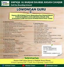 Loker sekolah yayasan dicianjur kota. Lowongan Guru Sukabumi Posts Facebook