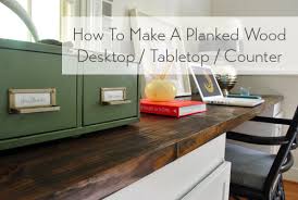 Looking to build yourself a ping pong table? How To Make A Planked Wood Desktop Counter Young House Love