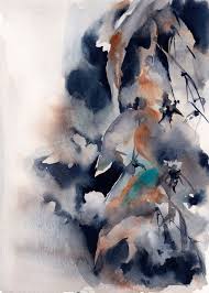 Botanical In Indigo N 1 2016 Watercolour By Sophie Rodionov In 2020 Blue Art Prints Painting Abstract Watercolor