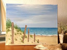Acrylmalerei Weg Zum Strand Acryl Bild Maritim Meer Wanddeko Ein Designerstuck Von Dalo Bei Dawanda Acrylmalerei Malerei Strand Zeichnung