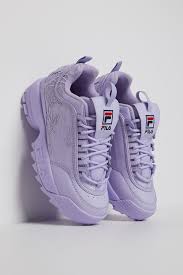 The first of five new collections to drop this year. Women S Disruptor 2 Purple Embroidered Sneaker Fila