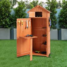 The rotary tool hangs from a pivoting arm when stored or when used with a flexible shaft attachment. Giodir Garden Storage Shed Garden Tool Storage Cabinet Lockable Arrow Wooden Storage Sheds Organizer For Home Yard Outdoor Wayfair