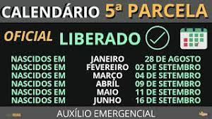 Fdr) o dia será de encerramento no calendário de pagamentos do auxílio emergencial. Calendario Da 5Âª Parcela Do Auxilio Emergencial Liberado Veja As Datas Youtube