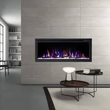What electric fire place to buy to look your home amzing and stylish. Pre Order New Model 42 Slim Trim Black Built In Recessed Wall Mounted Heater Electric Fireplace Electric Fireplace Home Garden