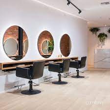 Black On Black Our Zara Salon Chair Crosses The Dark Side With The Matching Luna Matte Black Base Ell Salon Interior Design Salon Chairs Hair Salon Interior