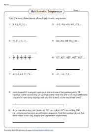 Arithmetic Sequence Find The Next Three Terms Word Problems Included Arithmetic Sequences Arithmetic Sequencing