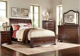 Cortera Cherry 5 Pc Queen Panel Bedroom | Furniture | King 
