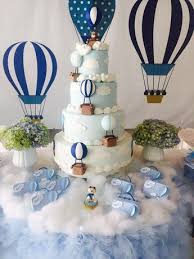 Hot Air Balloon Center Pieces Balloon Baby Shower Centerpieces Baby Shower Balloons Baby Bear Baby Shower
