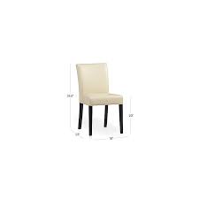 Lowe Ivory Leather Dining Chair Reviews Crate And Barrel In 2020 Leather Dining Chairs Dining Chairs Chair