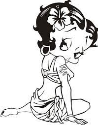 Here In These Betty Boop Theme Coloring Pages The Character Is Presented In Various Stances Sporting Different A Betty Boop Tattoos Betty Boop Art Betty Boop