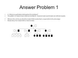 Problem 1 Consider The Following Pedigree For A Rare Human