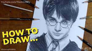 Draw large circles for the eyes, with a curved line to indicate the eyebrow above each. How To Draw Harry Potter In Year 1 At Hogwarts Youtube