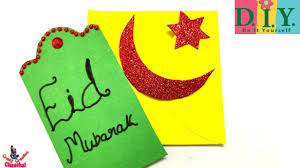 Make a star napkin holder. How To Make Easy Greeting Card Eid Mubarak Card Diy Eid Greeting Card Making Youtube