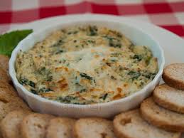 This Copycat Dip Is A Fantastic Appetizer Artichoke Hearts And Spinach Are Baked In A Cream Cheese May Artichoke Dip Recipe Recipes Hot Artichoke Spinach Dip
