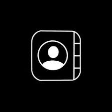 Black and white app icons aesthetic for ios & android. Aesthetic Contact Icon For Iphone On Ios Home Screen