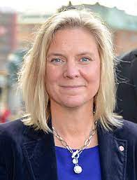 Där är han en av den islamistiska terrorns beväpnade propagandister. Magdalena Andersson Finansminister Wikipedia
