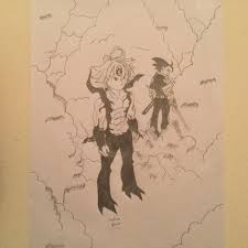 This Is Is My First Successful Drawing Of Meliodas And Zeldris I Copied This From A Manga Page Nanatsunotaizai We've broken down the crafts into different sections for you to make it easy to find the perfect christmas craft for your kids! successful drawing of meliodas