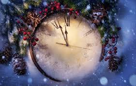 Wallpaper New Year Christmas New Year Christmas Holiday Clock Snow Winter Wallpapers New Year Download Newyear New Year Wallpaper Happy New Year