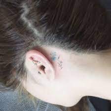 1337tattoos Tattooist Flower Behind Ear Tattoo Ear Tattoo Body Art Tattoos