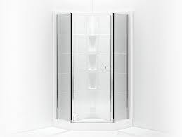 Glass by design provides quality custom shower door installation since 1998, and will proudly install a custom shower enclosure in your bathroom. Solitaire Frameless Neo Angle Corner Shower Door 16 1 4 X 29 7 16 X 16 1 4 X 72 1 4 H Sp2375 38s G05 Sterling