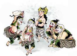 In a wayang kulit performance. Gambar Karikatur Wayang Lucu