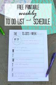 Free Printable To Do List Weekly Home Organization Lists Templates ...