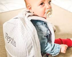 Personalized Baby Backpacks, Monogrammed Toddler Backpacks, Seersucker  Backpack, Preschool Book Bag, Personalized Baby Gifts