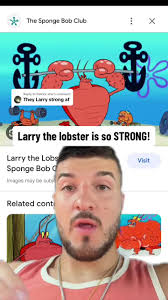 Larry Flexing Spongebob