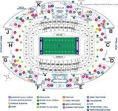 Dallas Cowboys Stadium Map Stadium Maps | At&T Stadium