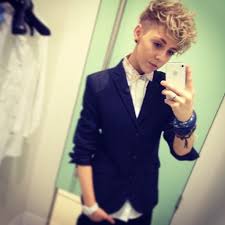 I cut my long tomboy hair into short androgynous. Pin On Lesbian Swag
