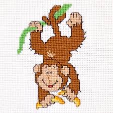 Modern christmas pattern in nordic style by happinest. Monkey Cross Stitch Counted Pattern Baby Animal Embroidery Etsy In 2021 Cross Stitch Animal Embroidery Designs Cross Stitch Patterns