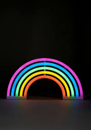 Rainbow Glow Neon Light Rainbow Night Light Neon Lighting Neon Sign Bedroom