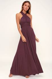 Tricks Of The Trade Plum Purple Maxi Dress Purple Maxi Dress Burgundy Maxi Dress Purple Cocktail Dress